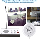 [77922] Dual-Way Talk Through Intercom Counter Speaker System With External Speaker And 12V Power Supply Image 