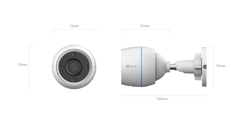 [84693] EZVIZ H3C 2 MP IP67 Wi-Fi Smart Home Bullet Camera Image 
