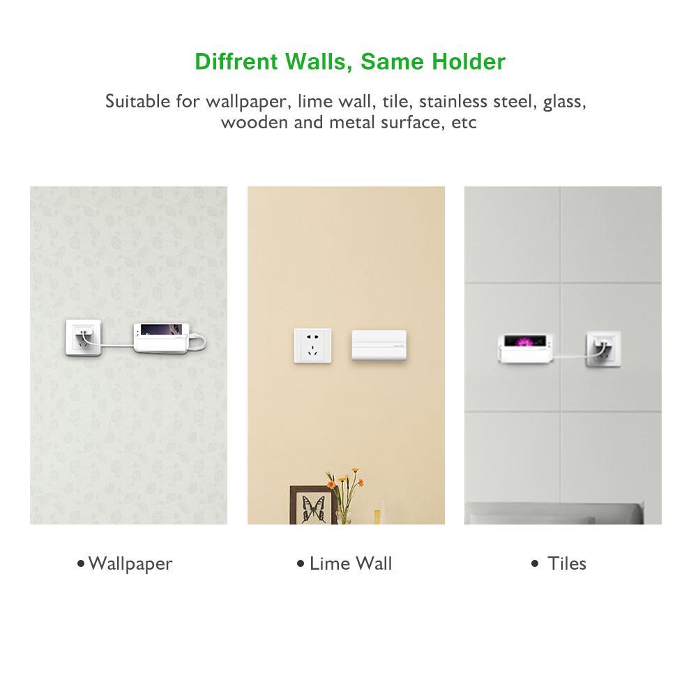 [80275] UGREEN Adhesive Wall Mount Cell phone Charging Holder Image 