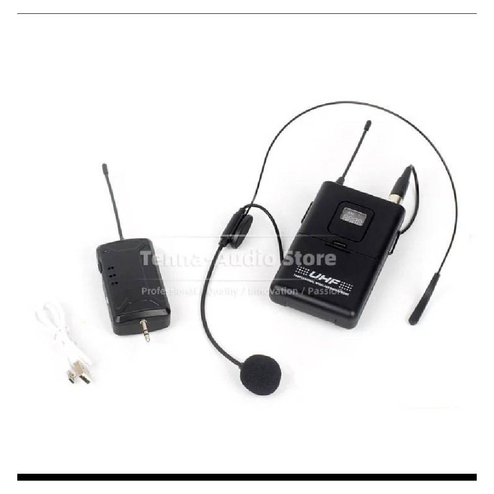 [83933] LWM-3122 Portable Wireless Tie Clip Microphone , 50m Distance, 80-12500hHz Frequency Range, AC 220V, 6.5mm Mono Image 