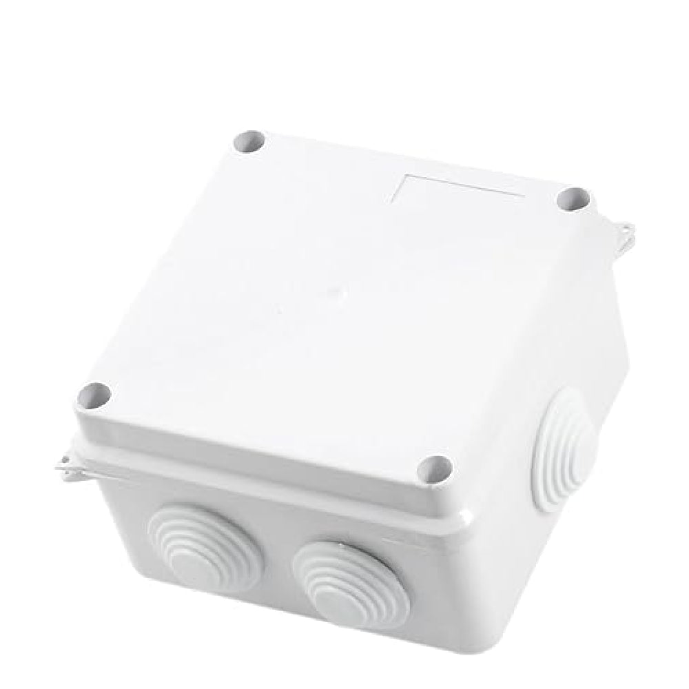 [84485] 100x100x70mm IP65 Waterproof Electrical Junction Square Box, 9 Holes - 25mm Image 