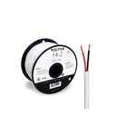 [84448] Speaker Cable 2x14AWG OD7.0MM(2x44/0.245)X2C+Rip Cord White (Hollow Twisted) 150M/Roll Image 