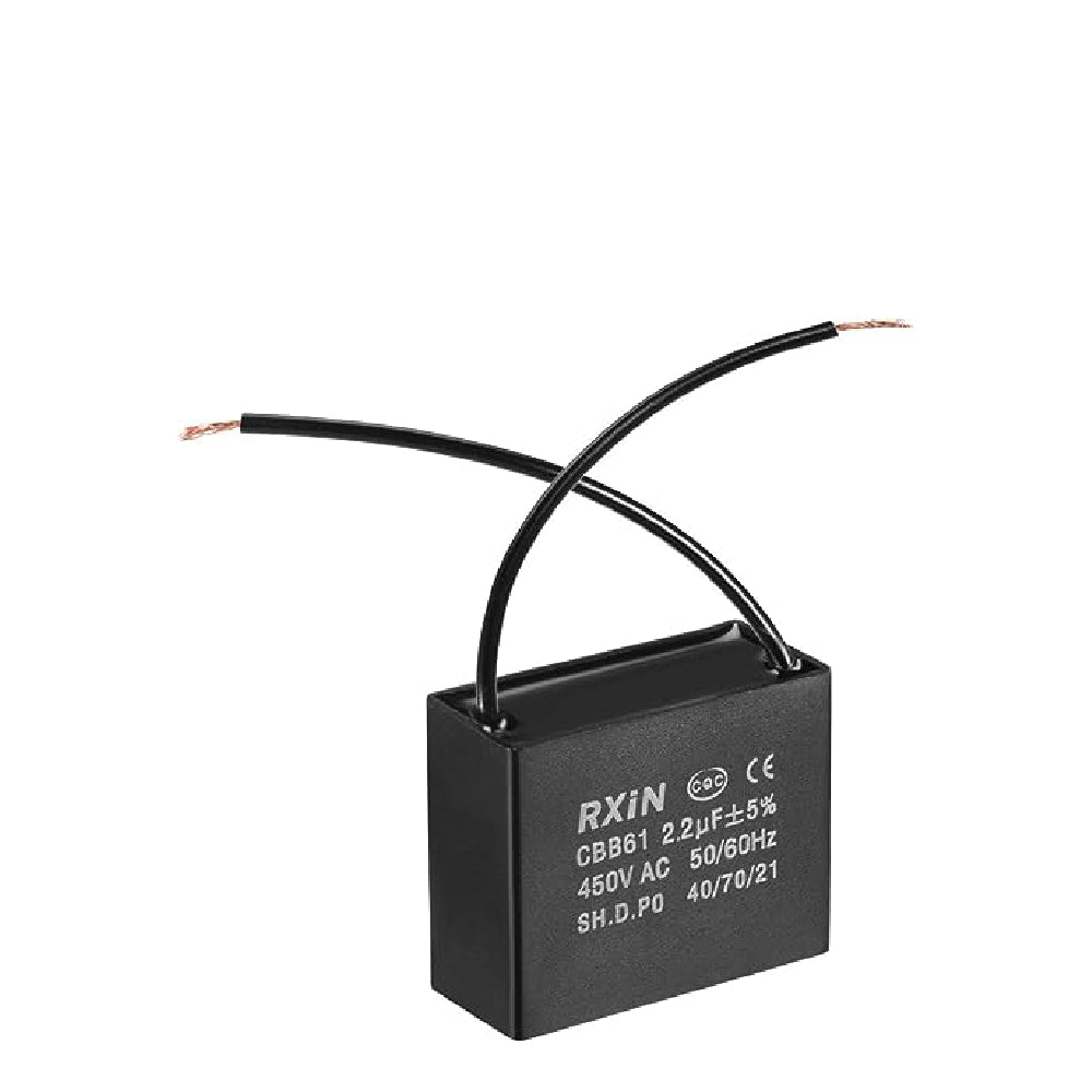 [84403] 2.2UF 2-Wire AC450 Celing Fan Capacitor Image 