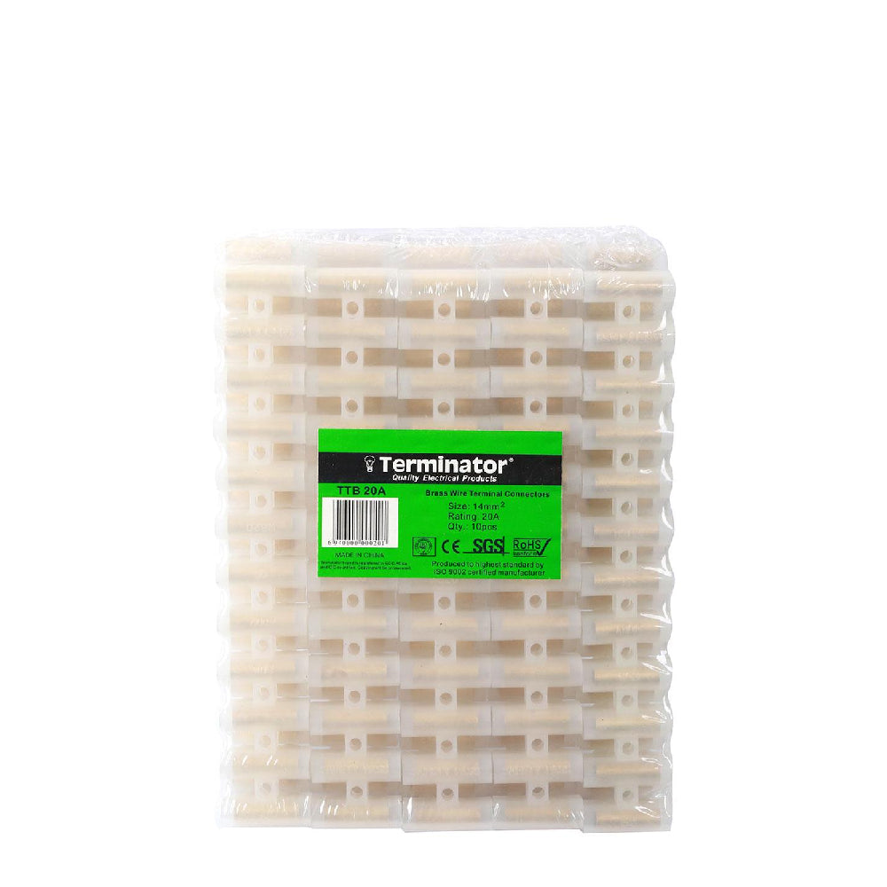 [84318] Terminal Connector Blocks 20A (14mm 12 Terminals Per Strip x 10 Strips) Image 