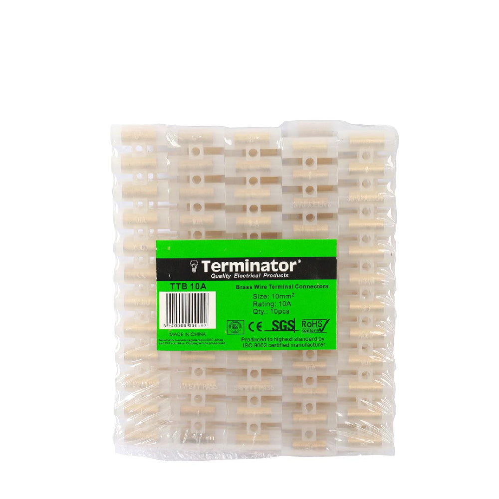 [84316] Terminal Connector Blocks 10A (10mm12 Terminals Per Strip X 10 Strip) Image 