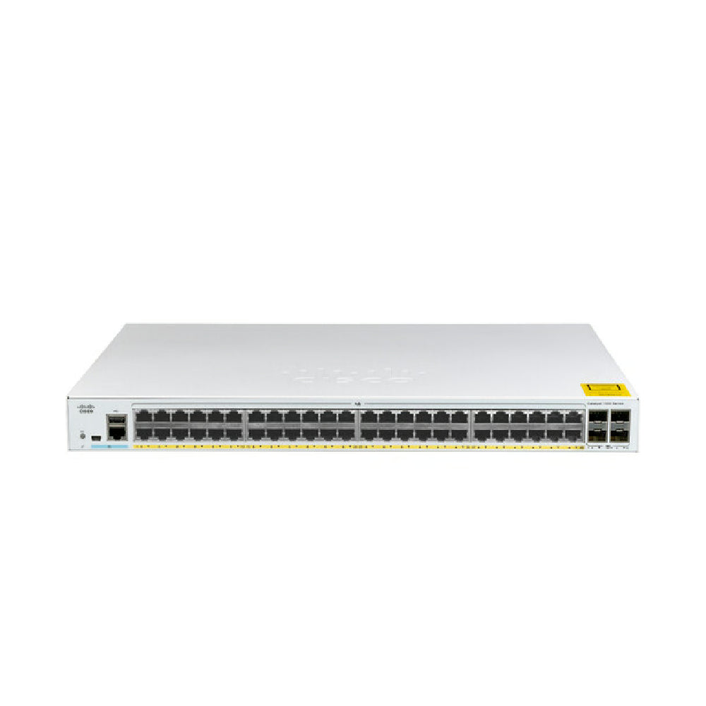 [84264] Cisco Catalyst C1000-48P-4G-L 48-Port Gigabit PoE+ Compliant Managed Network Switch Image 