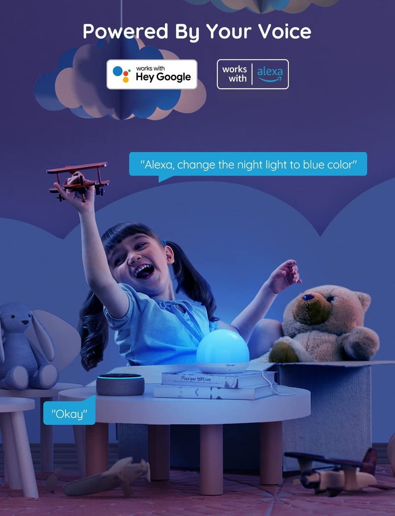 [22181] Govee RGBWW Night Light for Kids Image 