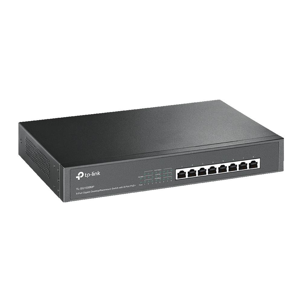 [83329] TP-Link 8-Port Gigabit Desktop/Rackmount Switch with 8-Port PoE+ TL-SG1008MP Image 