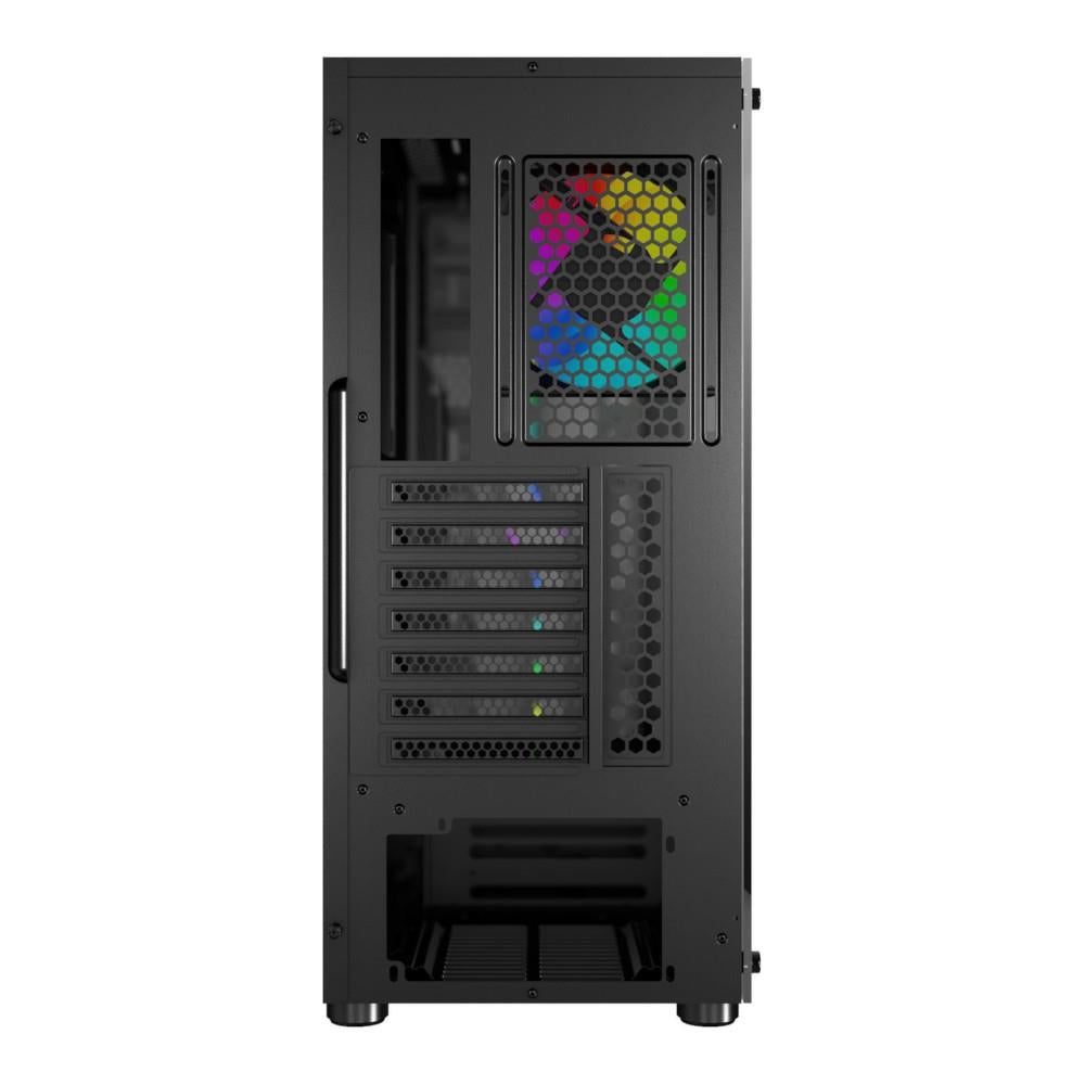 [83312] MSI MAG VAMPIRIC 010 Mid Tower Gaming Computer Case – Black 1x 120mm Argb Fan, Mystic Light Sync, Tempered Glass Panel, ATX, mATX and Mini-ITX Image 