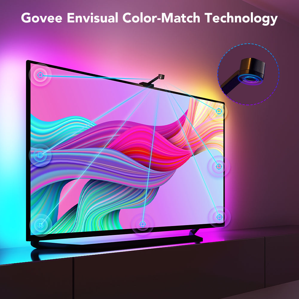 [83304] GOVEE TV LED Smart Backlights With 1080p Camera For 55-65inch TV’s With Alexa & Google Voice Control Image 