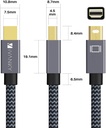 [82979] VANKY Mini Display Male to Male Cable 2M, 4K 60Hz Compatible with MacBook Pro/Air. Image 