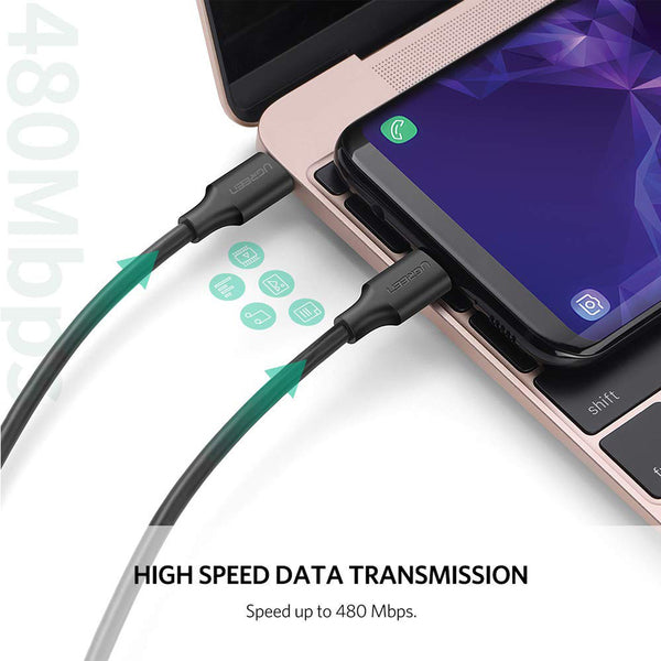 [82907] UGREEN USB-C 2.0 M/M Cable 2m (Black) Image 