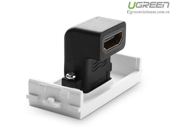 [82884] UGREEN HDMI Socket Panel Straight  (White) Image 