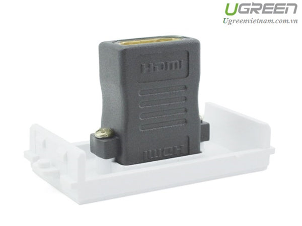 [82884] UGREEN HDMI Socket Panel Straight  (White) Image 