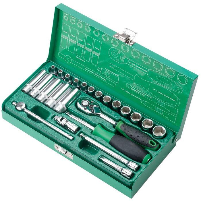 [69869] 24Pcs 6.3mm Driver Socket Tool Set Image 