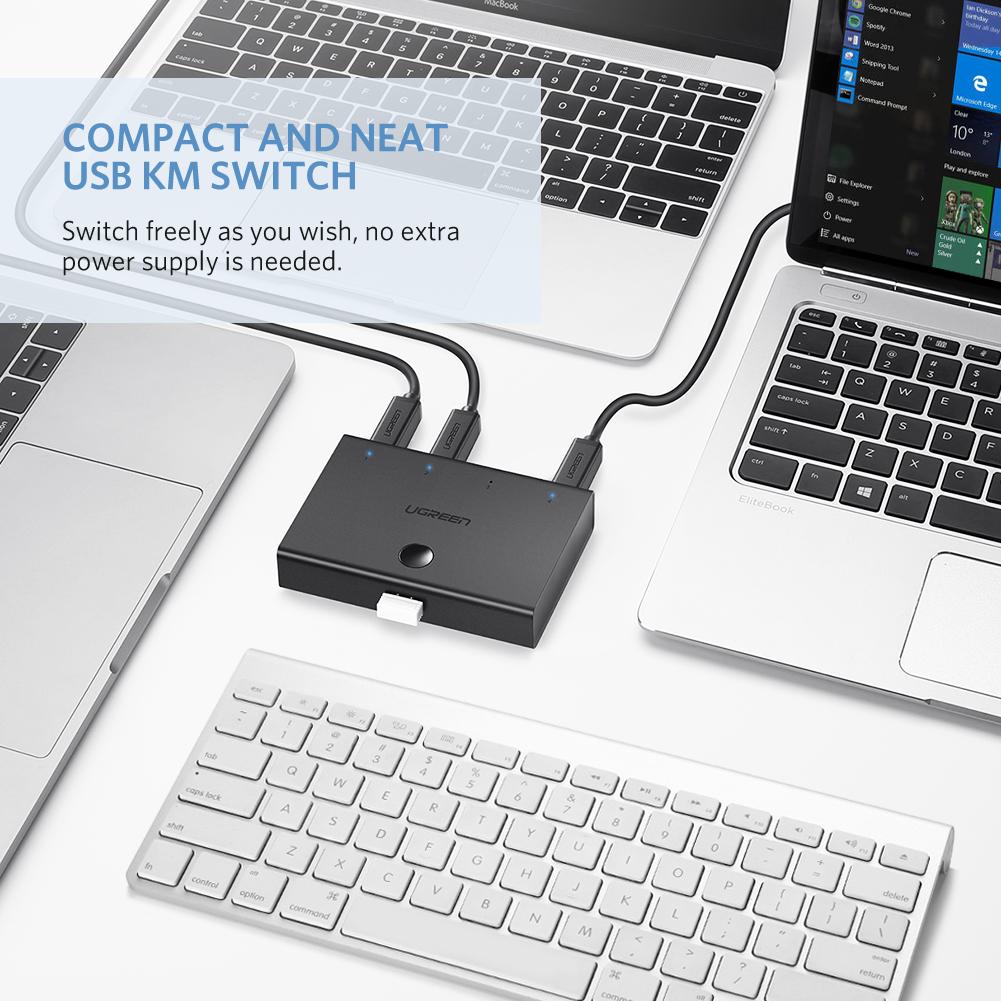 [82842] USB 2.0 Sharing Switch 4x1 (Black) Image 