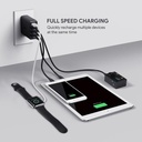 [82437] AUKEY USB Wall Charger 40W 8A 4-Port with Foldable Plug Image 