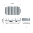 [72139] ORICO 120W 10 Ports USB Smart Charging Station with Phone & Tablet Stand Image 