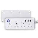 [82261] MEROSS 4 Socket + 4 USB Ports Smart Power Strip Extension Board – 1.5M Image 