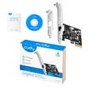 Cudy Gigabit PCI Express Network Adapter, Realtek Chipset, 10/100/1000Mbps RJ45 port, Auto MDI/MDIX