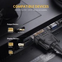 [82140] UGREEN DVI (24+1) Male to Male Cable Gold Plated 1.5m (Black) Image 