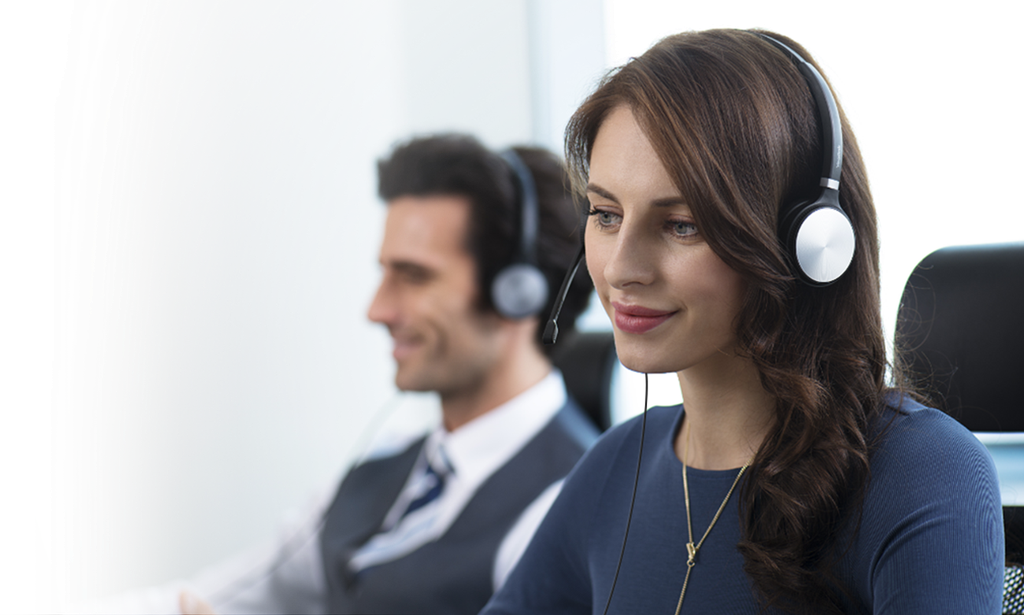 [81881] YHS36 Dual/Mono Wired Headset with QD to RJ Port Image 