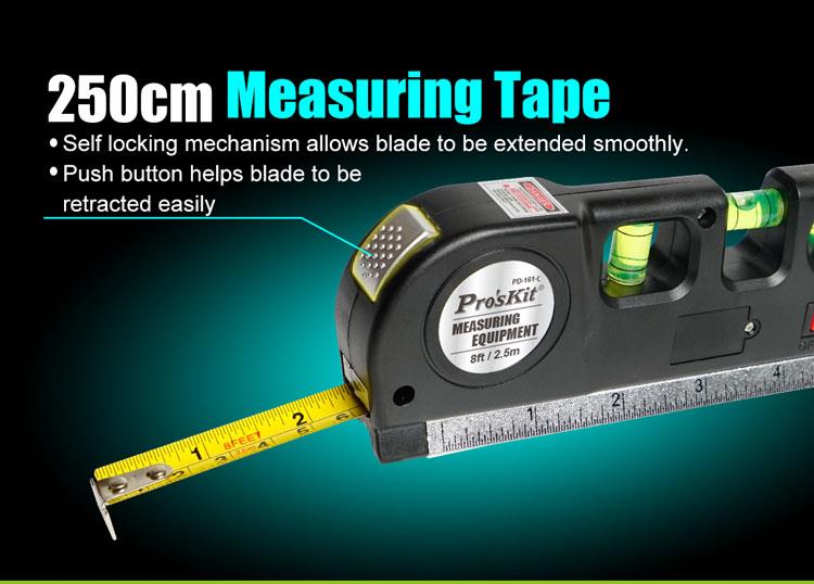[80754] Multipurpose Laser Level Measuring Tape Ruler Image 