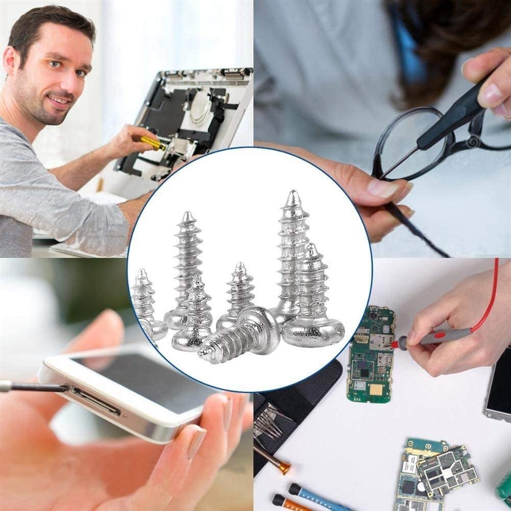 [81575] Ni Plated Carbon Steel Pan Head Black Screw M1 Image 