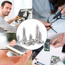 [81575] Ni Plated Carbon Steel Pan Head Black Screw M1 Image 