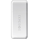 [81680] Card Reader Transcend USB3.1 Gen 1 to SD/MicroSD AIO SDHC TS-RDF5W Wht Image 