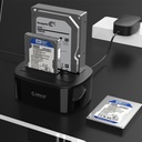 [81701] ORICO 2.5/3.5 inch USB3.0 Dual-bay HDD and SSD Hard Drive Dock Image 