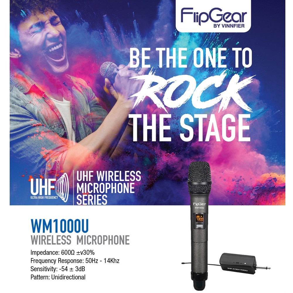 [81256] VINNFIER WM1000U PROFESSIONAL UNIVERSAL HANDHELD MICROPHONE Image 