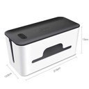 [79599] Universal Cable Management Box  1M    Black Image 