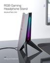 [83091] RGB Gaming Headphone Stand With Dual USB 2.0 Port And Audio Port Image 
