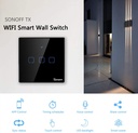 [83068] SONOFF Smart Touch Wall Switch 1 Gang Black Image 
