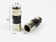 Water Proof RG6 Commpressing F-Type Connector