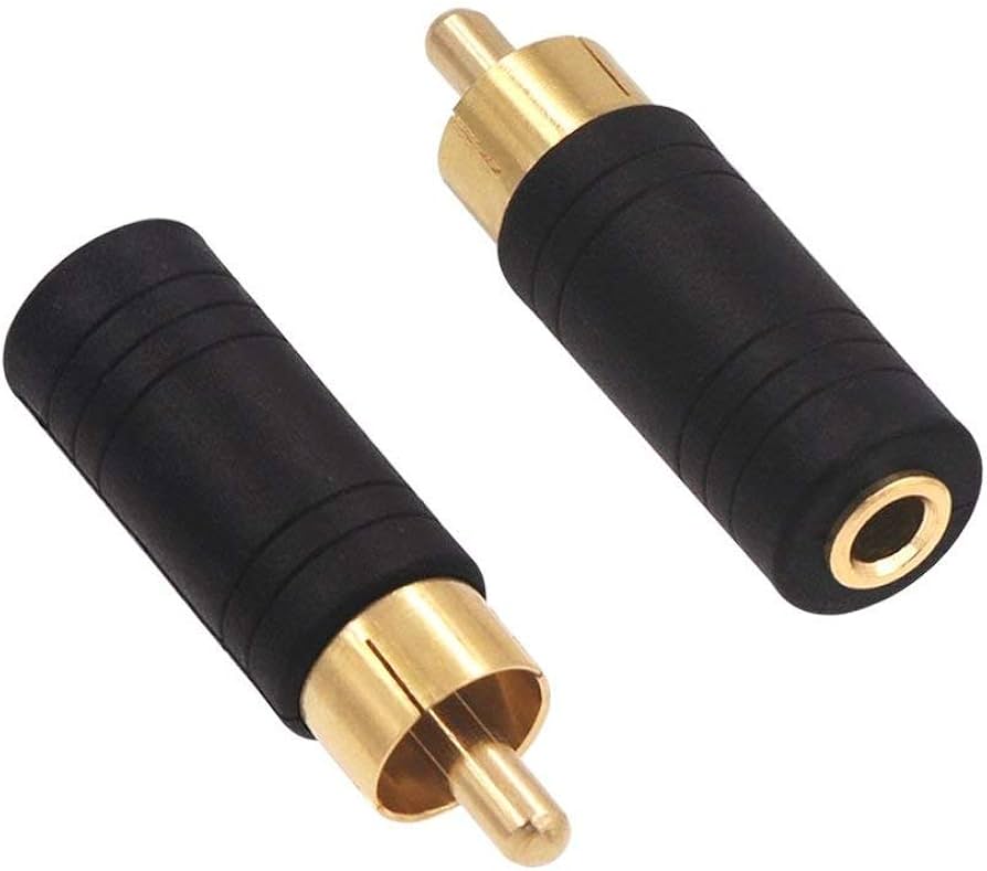 3.5 Mono Female To RCA Male Converter