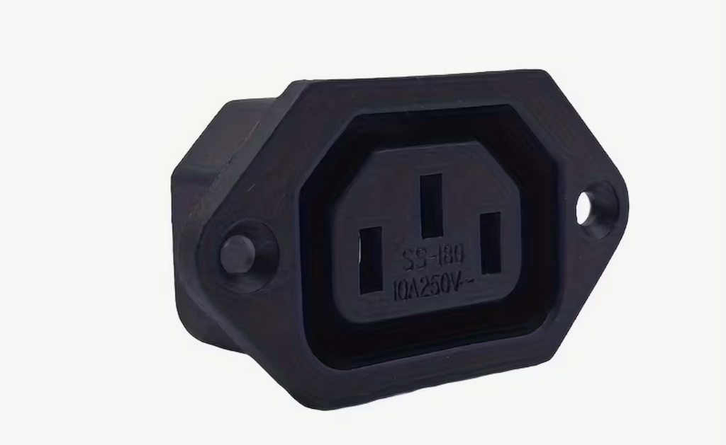 AC 3 Pin Plug UPS Female Soldering Connector
