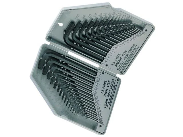 30 PCS Metric & Inch Combination HEX Key Set