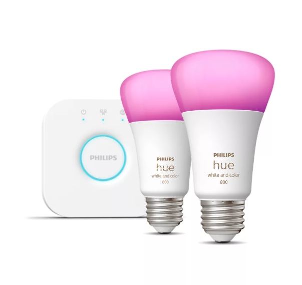 Philips Hue Starter Kit-2 A19 White Bulbs