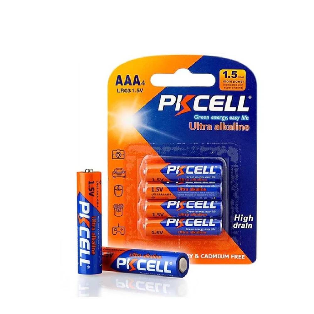 PKCell Alkaline AAA Battery 4Pcs/Card