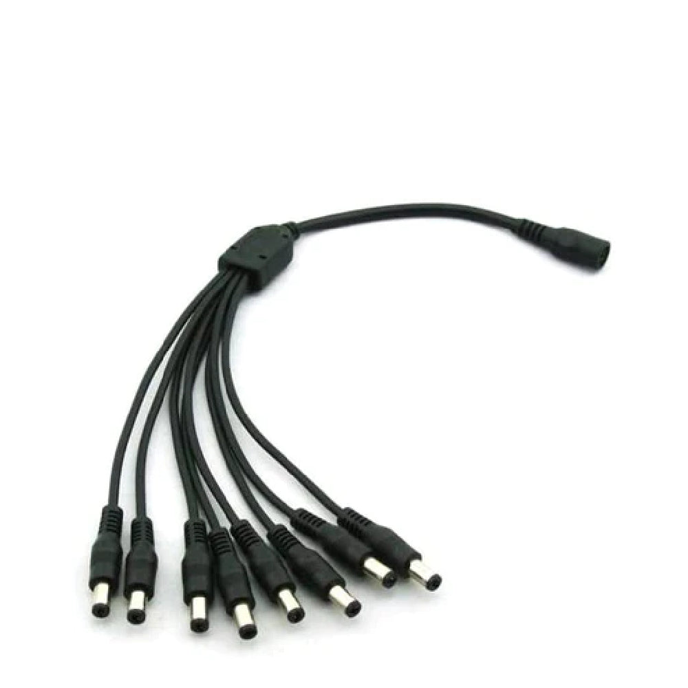DC Splitter 1 Male Plug to 8 Female Jacks