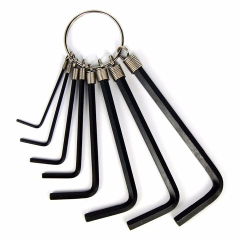 8 Pcs Ring Type Hex Key Set (1.5,2,2.5,3,4,5,5.5,6mm)