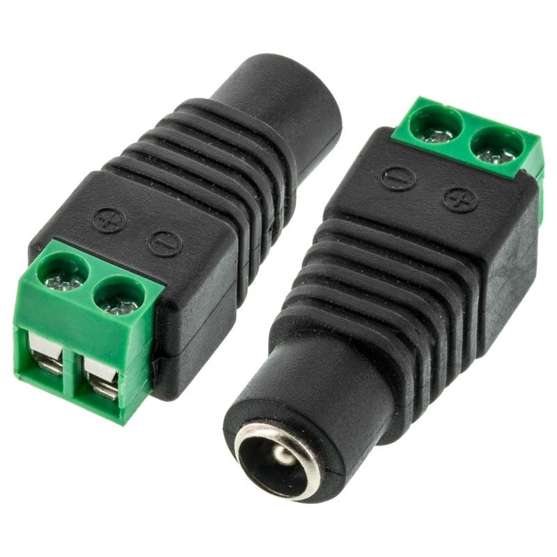 DC jack male 2.5mm with screw terminal