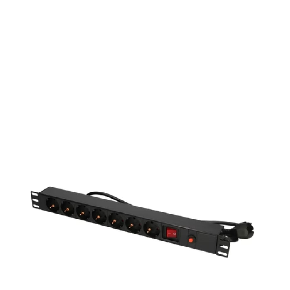 1U 19" Power Panel Germany Socket Round Type