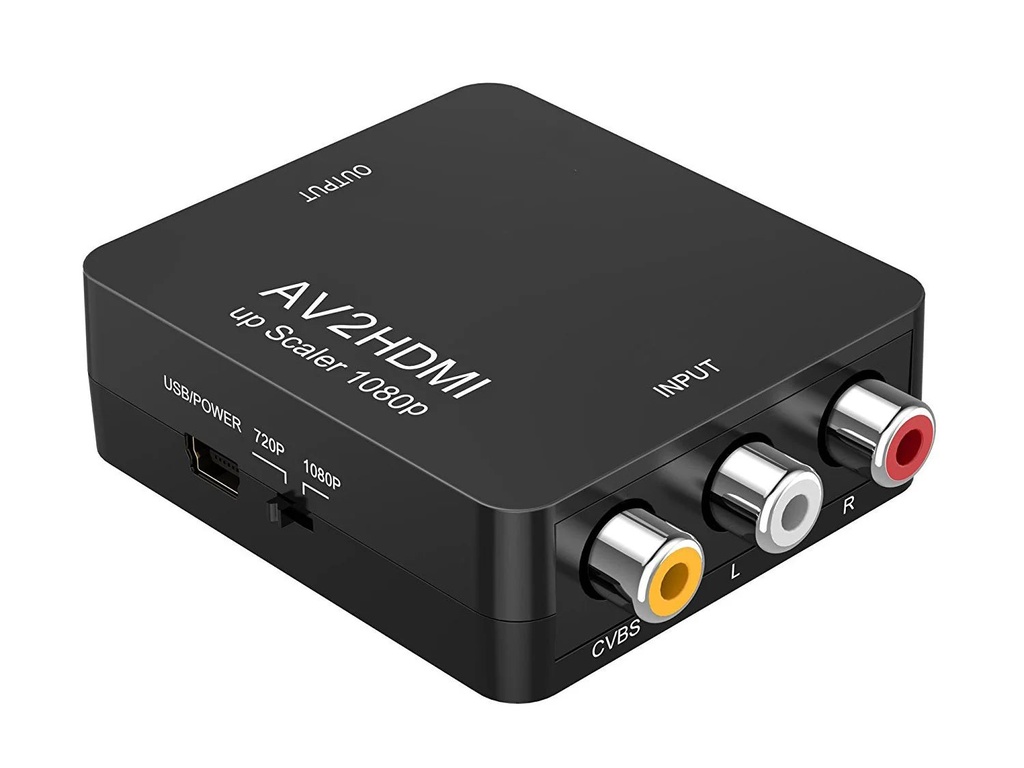 RCA To HDMI 720/1080P Mini 5V Converter, AV2HDMI
