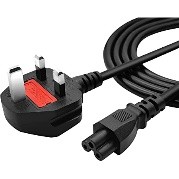 3 Pin Laptop Power Cable UK Type -  1.8M