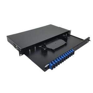 12 Port Fiber optic Front Panel with SC Simplex Adapters
