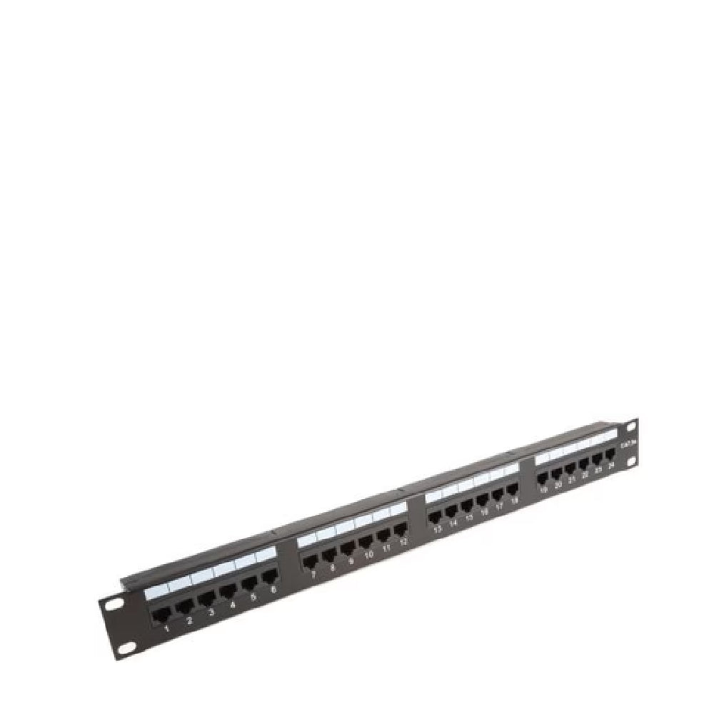 24 Port UTP Patch Panel with cat5 keystone