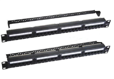 48 Port Cat6 Patch Panel with Cable Management (DUAL IDC)
